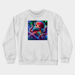 Cute Octopus Drawing Crewneck Sweatshirt